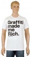 tričko Ecko Graffiti Rich - Bleach White
